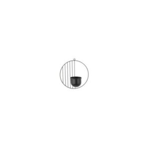 pot-rond-sur-fond-rond-suspendu-noir-metal